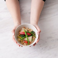 Fortessa - 5.75" Heirloom STN Linen Rice Bowls, Pack of 24 - STN.8000.4.54
