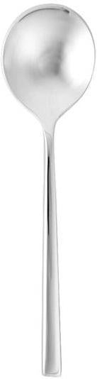 Fortessa - 6" Arezzo Stainless Steel Bouillon Spoons, Pack of 12 - 1.5.165.00.003