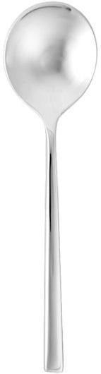 Fortessa - 6" Arezzo Stainless Steel Brushed Bouillon Spoons, Pack of 12 - 1.5B.165.00.003