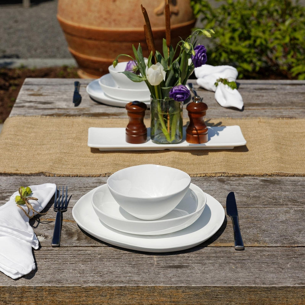 Fortessa - 6" Sandia DVM Bianco Cereal Bowls, Pack of 12 - DV.MD.FF4339WT