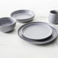 Fortessa - 6" Sound Cement Coupe B&B Plates, Pack of 4 - 6500.SND.1660