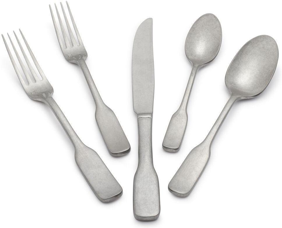 Fortessa - 6.25" Ashton Antiqued Tumbled Large US Teaspoons, Pack of 12 - 1.5T.111.00.004 - DISCONTINUED