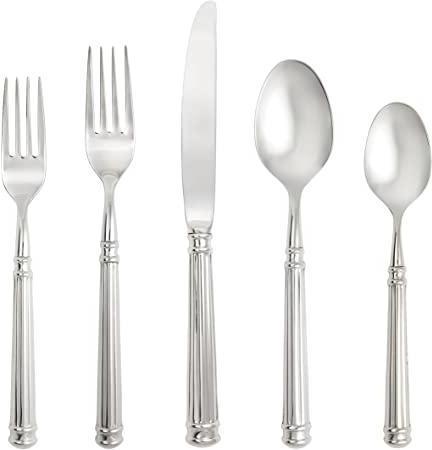 Fortessa - 6.5" Nyssa Stainless Steel Teaspoons, Pack of 12 - 1.5H.138.00.004