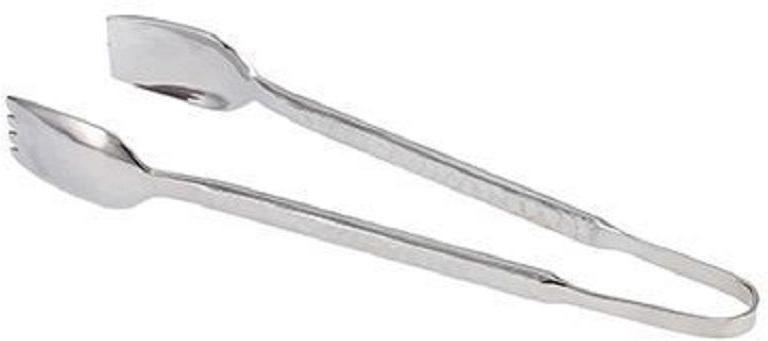 Fortessa - 6.75" Stainless Steel Hammered Tongs, Pack of 6 - 2.5.003.00.287