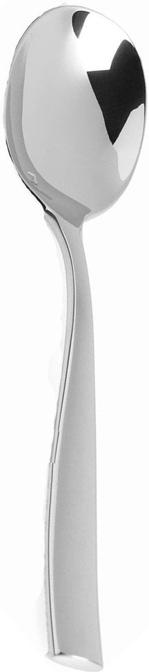 Fortessa - 6.8" Lucca Stainless Steel Bouillon Spoon, Pack of 12 - 1.5.102.00.003