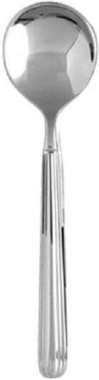 Fortessa - 6.9" Metropolitan Stainless Steel Bouillon Spoons, Pack of 12 - 1.5.120.00.003