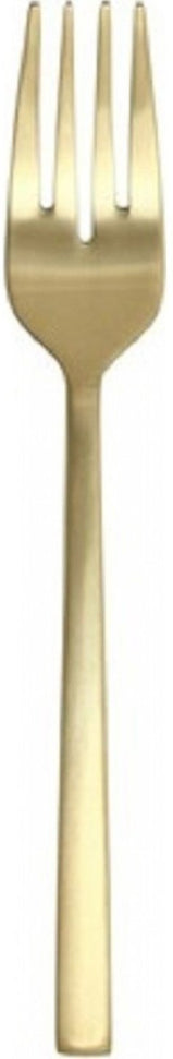 Fortessa - 7" Arezzo Brushed Gold Titan PVD Salad Forks, Pack of 12 - 1.9B.165.00.012