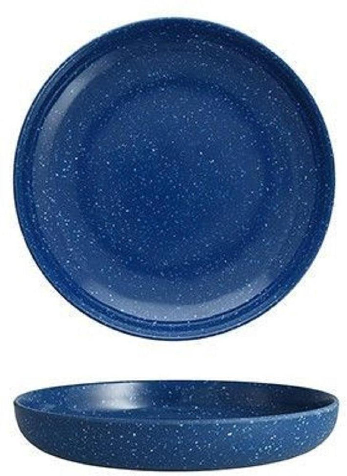 Fortessa - 7" DVM Camp Blue Coupe Round Plates, Pack of 12 - DV.MD.BB6077BS