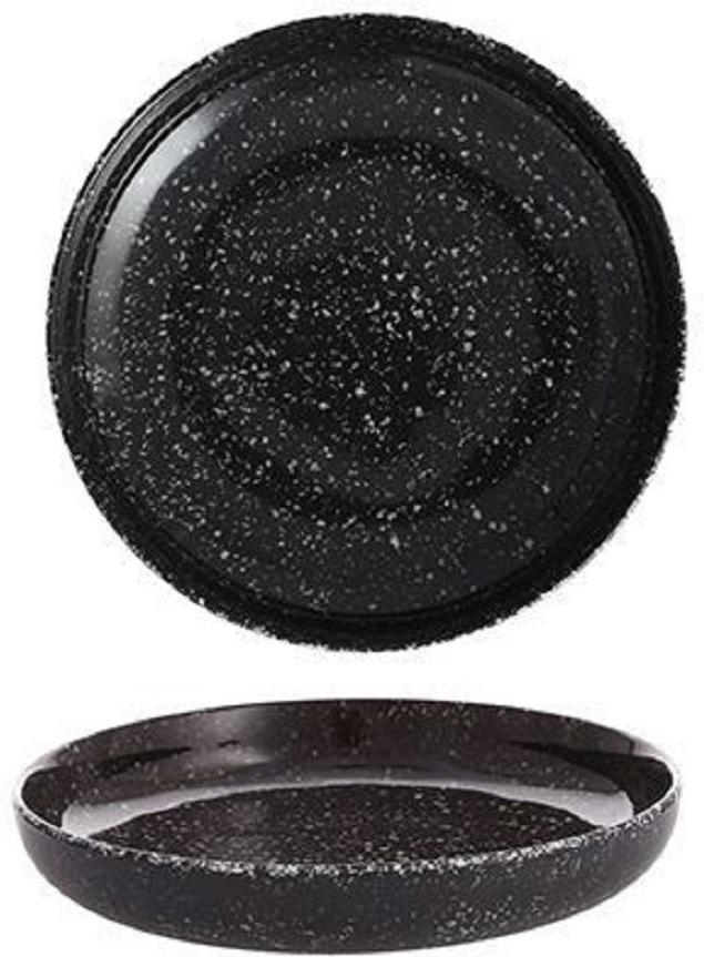 Fortessa - 7" DVM Camp Charcoal Coupe Round Plates, Pack of 12 - DV.MD.BB6077CS