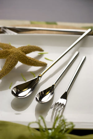 Fortessa - 7" Dragonfly Stainless Steel Tea/Coffee Spoons Set of 12 - 1.5.810.00.021