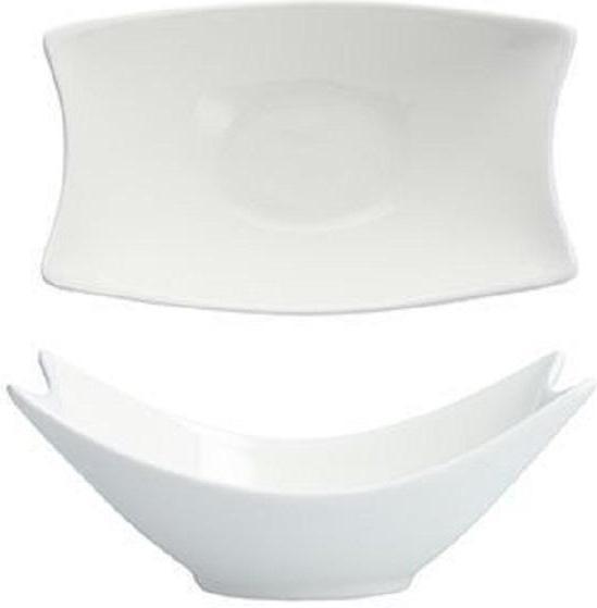 Fortessa - 7" Fiji Rectangle Bowls, Pack of 4 - ALU-00-175