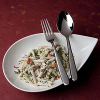 Fortessa - 7.1" Grand City Stainless Steel Salad/Dessert Forks, Pack of 12 - 1.5.622.00.012