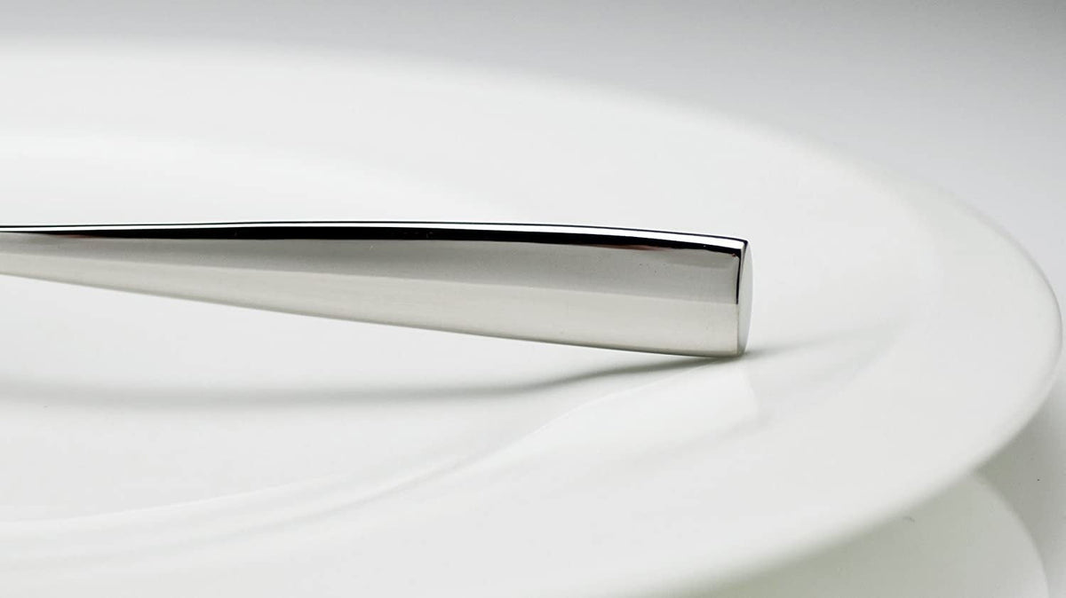 Fortessa - 7.1" Lucca Stainless Steel Dessert/Oval Soup Spoon, Pack of 12 - 1.5.102.00.011