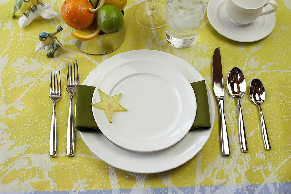 Fortessa - 7.1" Lucca Stainless Steel Dessert/Oval Soup Spoon, Pack of 12 - 1.5.102.00.011