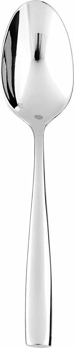 Fortessa - 7.1" Lucca Stainless Steel Dessert/Oval Soup Spoon, Pack of 12 - 1.5.102.00.011