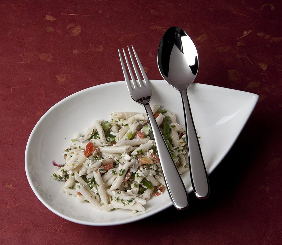 Fortessa - 7.2" Grand City Stainless Steel Dessert/Oval Soup Spoons, Pack of 12 - 1.5.622.00.011