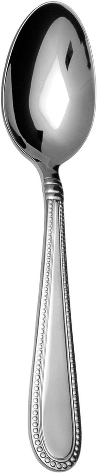 Fortessa - 7.3" Caviar Stainless Steel Dessert/Oval Soup Spoons, Pack of 12 - 1.5.136.00.011