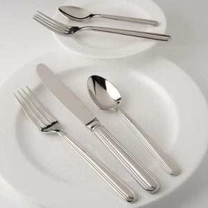 Fortessa - 7.3" Metropolitan Stainless Steel Salad/Dessert Forks Set of 12 - 1.5.120.00.012