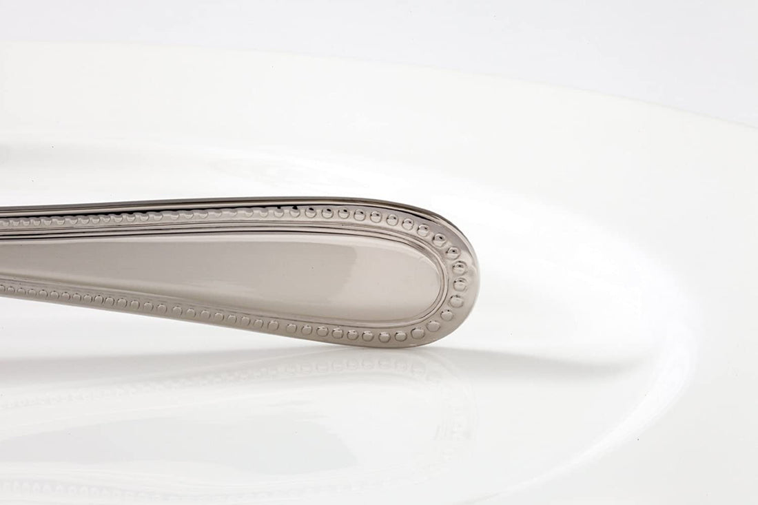 Fortessa - 7.4" Caviar Stainless Steel Salad/Dessert Forks, Pack of 12 - 1.5.136.00.012