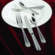 Fortessa - 7.4" Caviar Stainless Steel Salad/Dessert Forks Set of 12 - 1.5.136.00.012