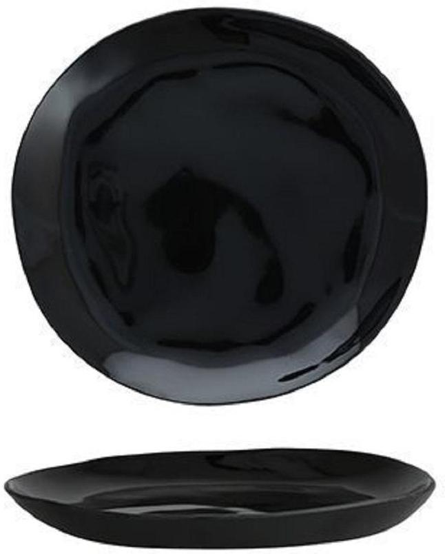 Fortessa - 7.75" Sandia DVM Obsidian Salad Plates, Pack of 6 - DV.MD.FF4378BK