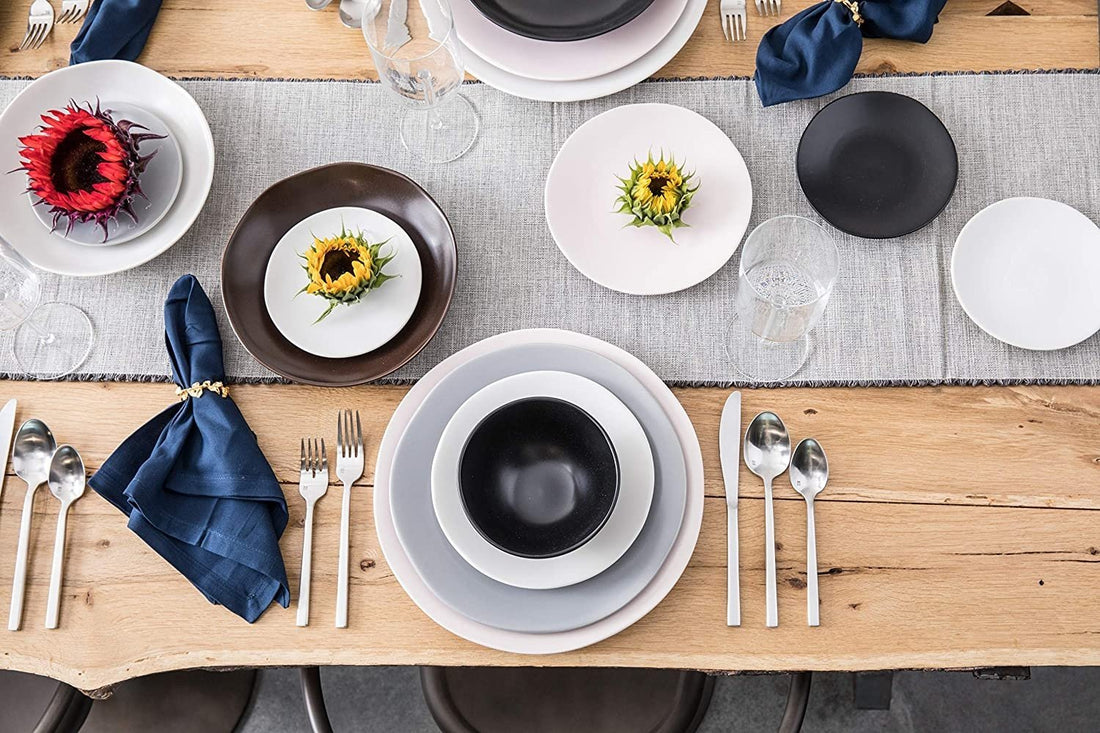 Fortessa - 8" Heirloom STN Linen Salad Plates, Pack of 4 - STN.8000.4.02