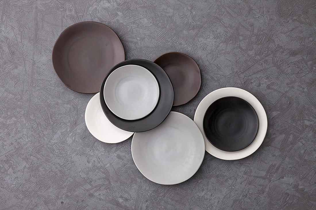 Fortessa - 8" Heirloom Smoke STN Salad Plates, Pack of 4 - STN.8000.5.02