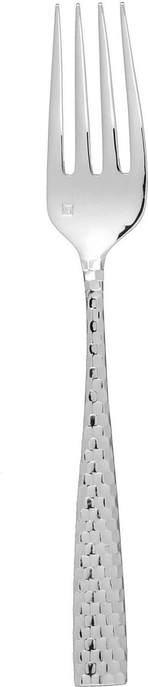 Fortessa - 8" Lucca Faceted Stainless Steel Table Forks, Pack of 12 - 1.5.102.FC.002