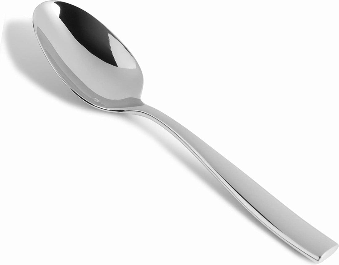 Fortessa - 8" Lucca Stainless Steel Table Spoons, Pack of 12 - 1.5.102.00.001