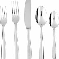 Fortessa - 8" Lucca Stainless Steel Table Spoons, Pack of 12 - 1.5.102.00.001