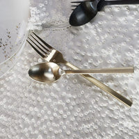 Fortessa - 8.25" Arezzo Brushed Gold Titan PVD Table Forks, Pack of 12 - 1.9B.165.00.002