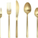 Fortessa - 8.25" Arezzo Brushed Gold Titan PVD Table Forks Set of 12 - 1.9B.165.00.002