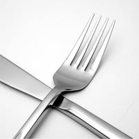 Fortessa - 8.25" Arezzo Stainless Steel Brushed Table Forks, Pack of 12 - 1.5B.165.00.002