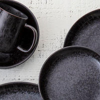 Fortessa - 8.25" Sound Midnight Coupe Salad Plates, Pack of 24 - 6400.SND.1340