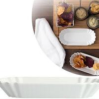 Fortessa - 8.25" x 4" Street Eats Hot Dog Plates, Pack of 12 - DV.MD.FH0001W