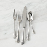 Fortessa - 8.4" San Marco Antiqued Stainless Steel Salad/Dessert Forks, Pack of 12 - 1.5T.190.00.012