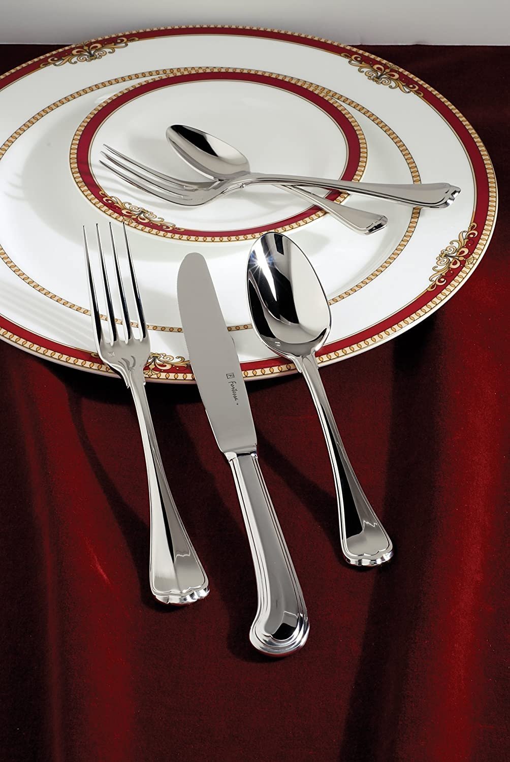 Fortessa - 8.4" San Marco Stainless Steel Table Forks, Pack of 12 - 1.5.190.00.002 - DISCONTINUED