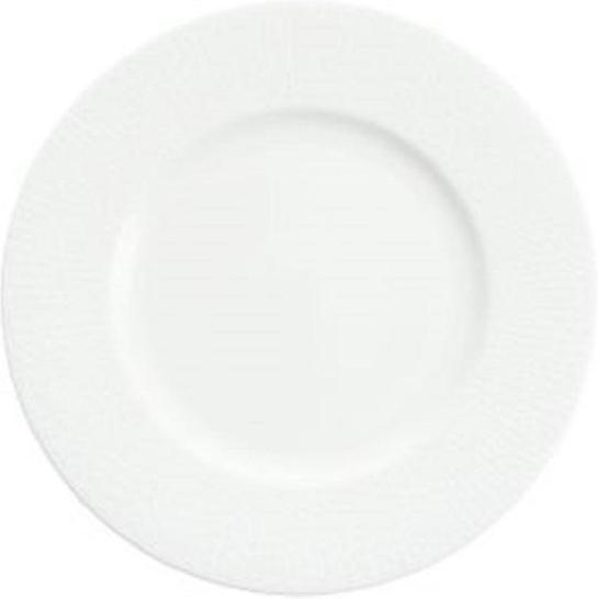 Fortessa - 8.5" Amanda White Embossed Plates, Pack of 4 - 7000.FFD.08