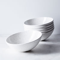Fortessa - 8.5" DVM Camp White Tilt Bowls, Pack of 6 - DV.MD.AA5547WS