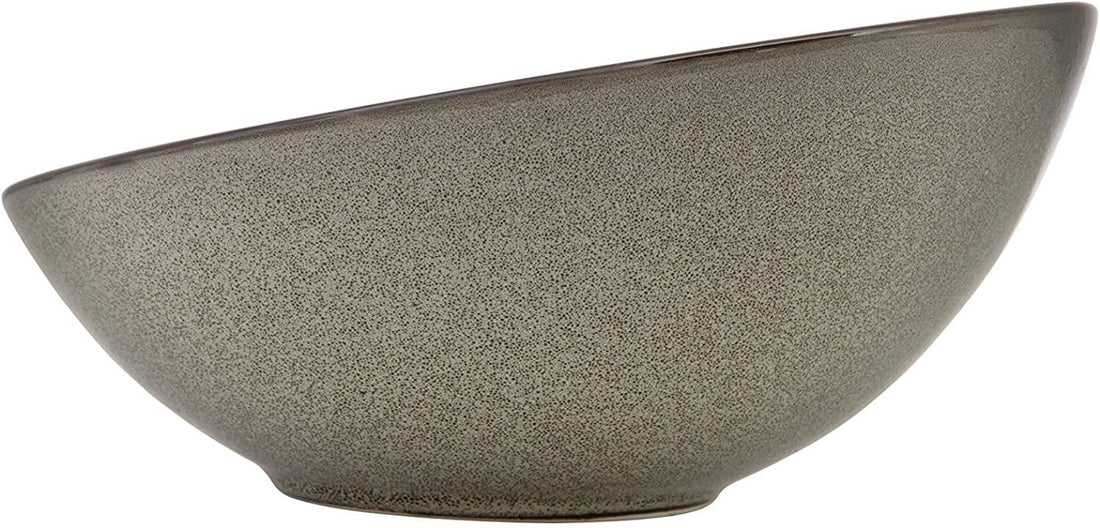 Fortessa - 8.5" Ston Mist Tilt Bowls, Pack of 3 - 5900.GRY.6587