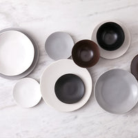 Fortessa - 9" Heirloom STN Charcoal Coupe Pasta Bowls, Pack of 4 - STN.8000.6.97