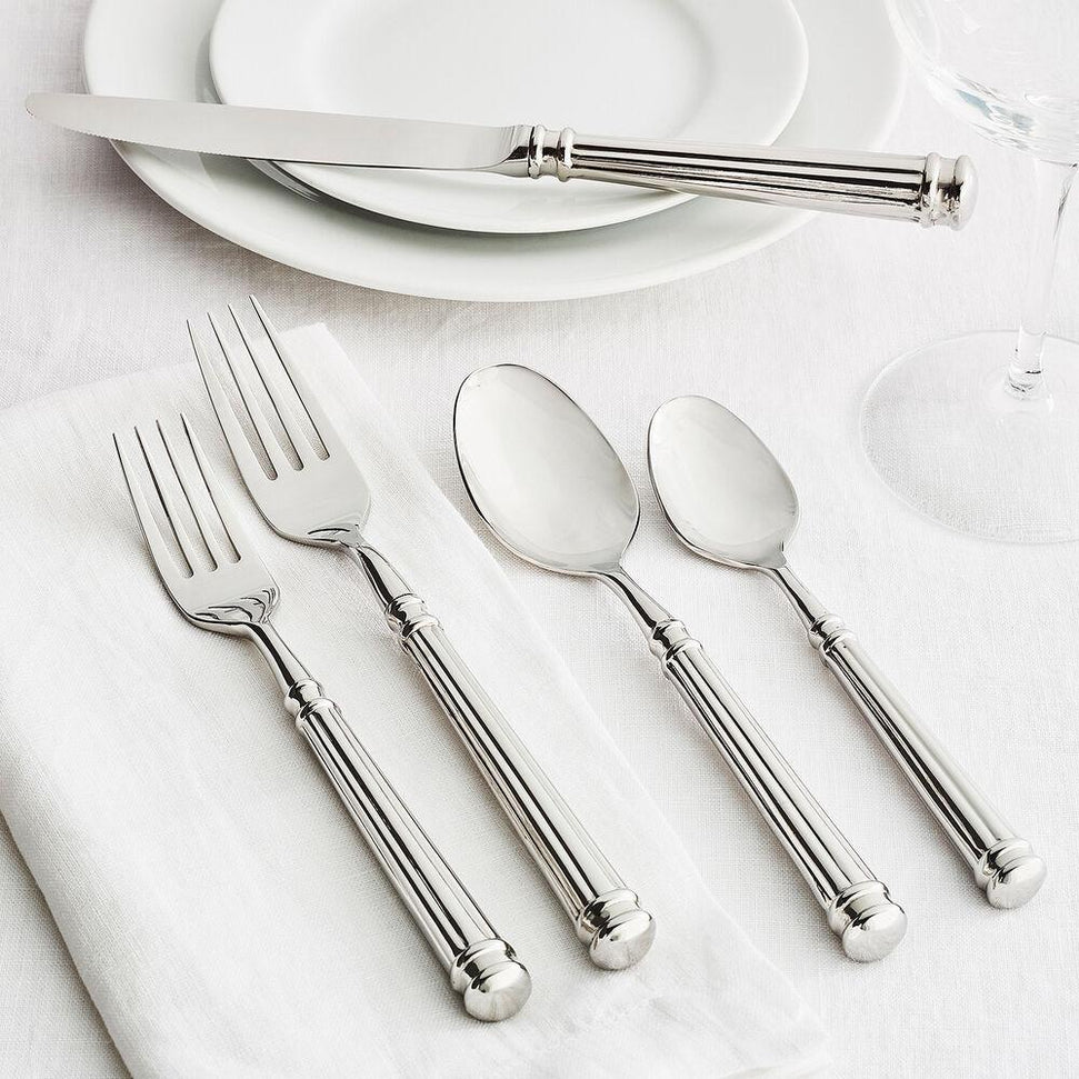 Fortessa - 9" Nyssa Stainless Steel Serving Spoon - 1.5H.138.00.027