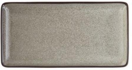 Fortessa - 9" x 4.75" Ston Mist Rectangle Trays, Pack of 6 - 5900.GRY.3874