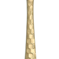 Fortessa - 9.1" Lucca Faceted Brushed Gold Titan PVD Serving Spoon - 1.9B.102.FC.027