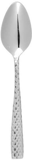 Fortessa - 9.1" Lucca Faceted Stainless Steel Serving Spoon - 1.5.102.FC.027