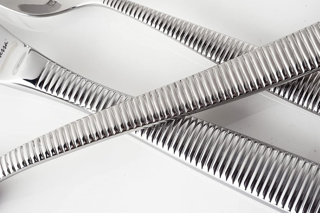 Fortessa - 9.1" Ringo Stainless Steel Serving Spoon - 1.5.103.00.027