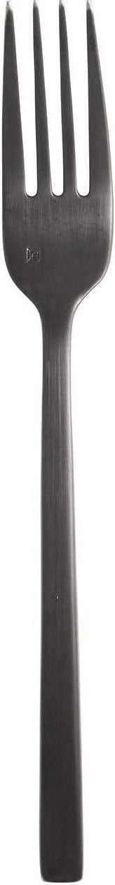 Fortessa - 9.25" Arezzo Brushed Black Titan PVD Stainless Steel Serving Fork - 1.6B.165.00.026