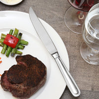 Fortessa - 9.5" Caviar Stainless Steel Steak Knives, Pack of 12 - 1.5.136.00.006