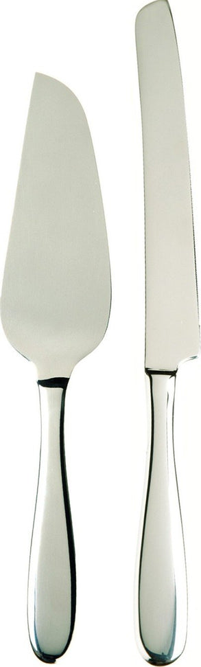 Fortessa - Grand City Stainless Steel Serrated Cake Server With Knife - 1.5.622.00.072