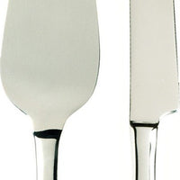 Fortessa - Grand City Stainless Steel Serrated Cake Server With Knife - 1.5.622.00.072